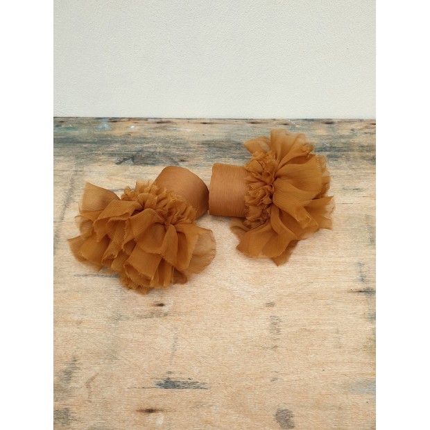 CATHERINE OSTI šilko šifono rankogaliai